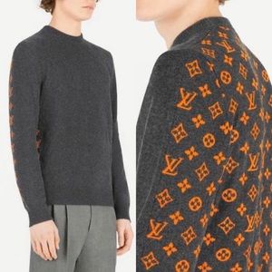 COPY- Louis Vuitton Men Monogram Pattern sweater
